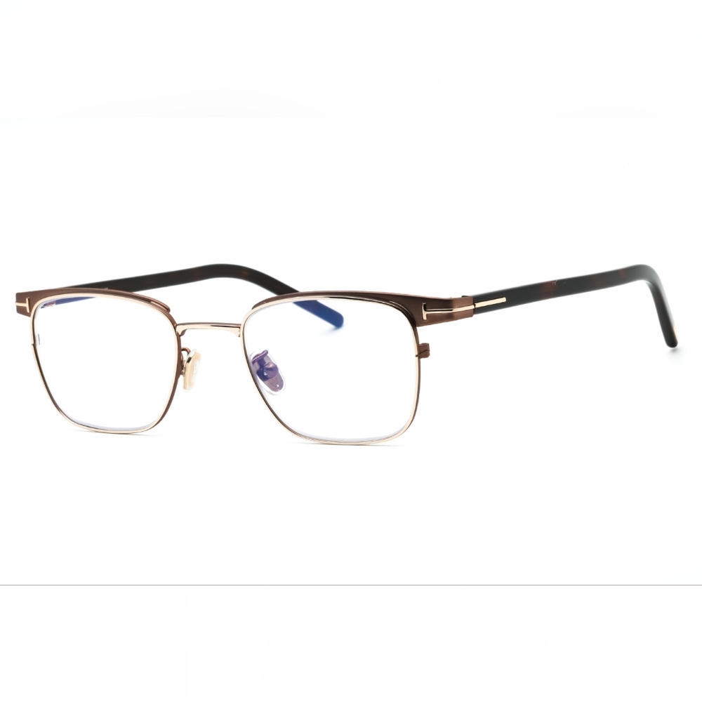 TOM FORD FT5854-D-B Gold and Brown Eyeglasses